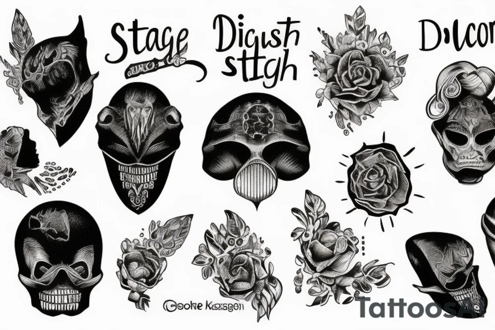 startlight and darkness with the quote "non ducor, duco" tattoo idea