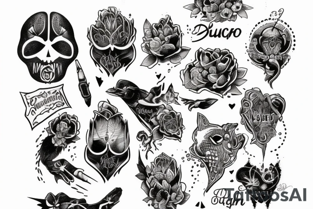 startlight and darkness with the quote "non ducor, duco" tattoo idea