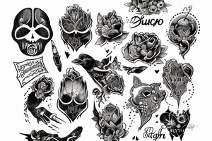 startlight and darkness with the quote "non ducor, duco" tattoo idea