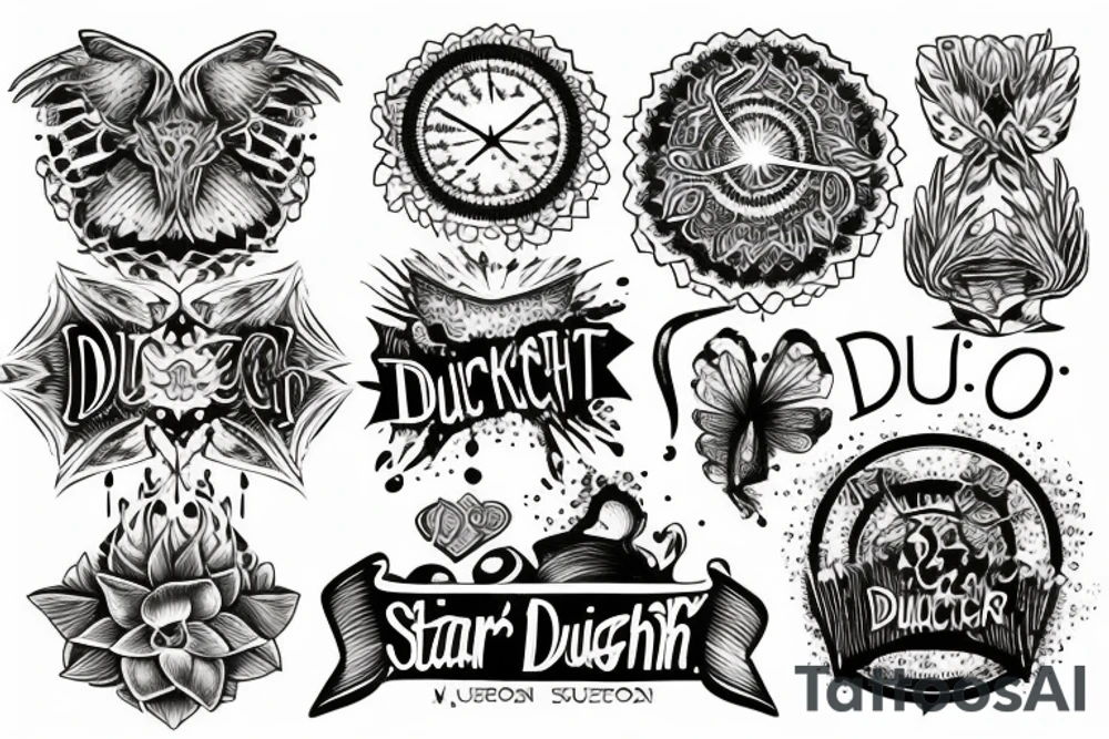 startlight and darkness with the quote "non ducor, duco" tattoo idea