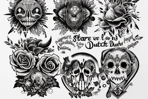 startlight and darkness with the quote "non ducor, duco" tattoo idea