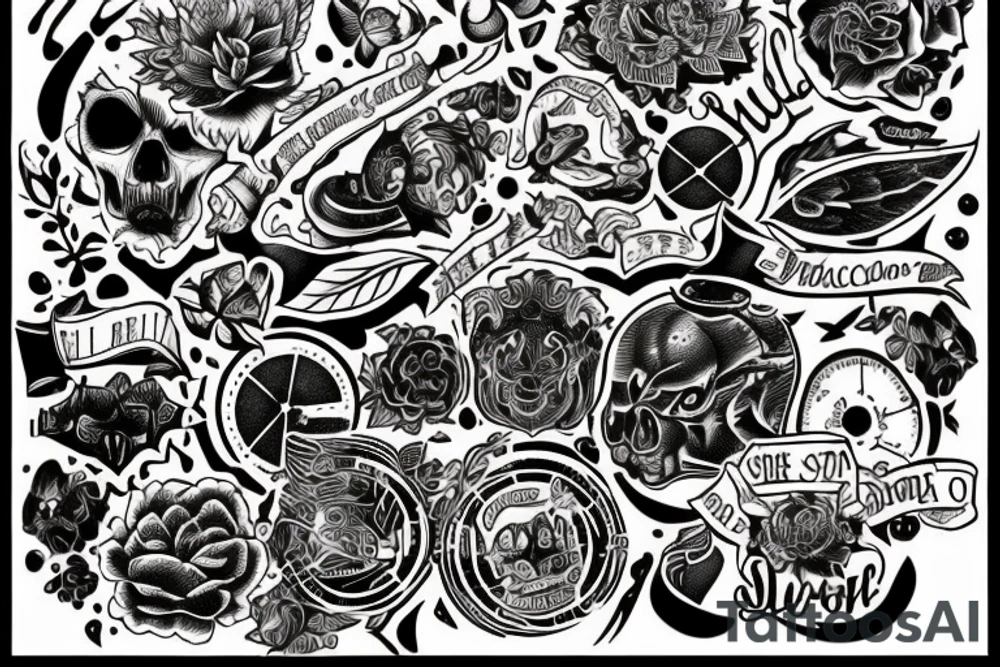 startlight and darkness with the quote "non ducor, duco" tattoo idea