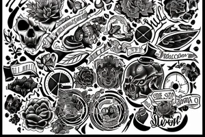 startlight and darkness with the quote "non ducor, duco" tattoo idea