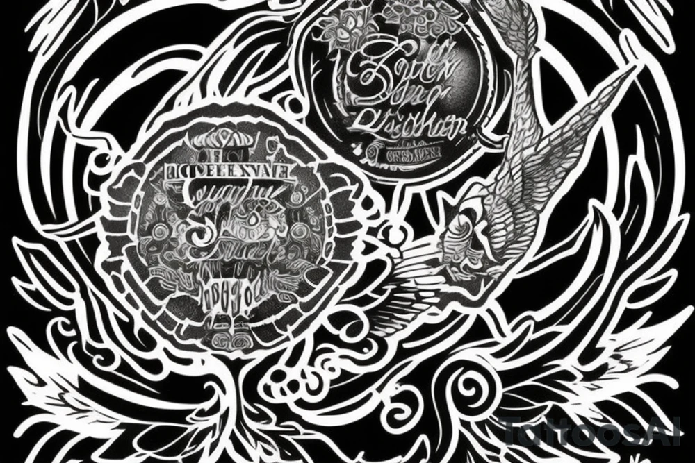 startlight and darkness with the quote "non ducor, duco" tattoo idea