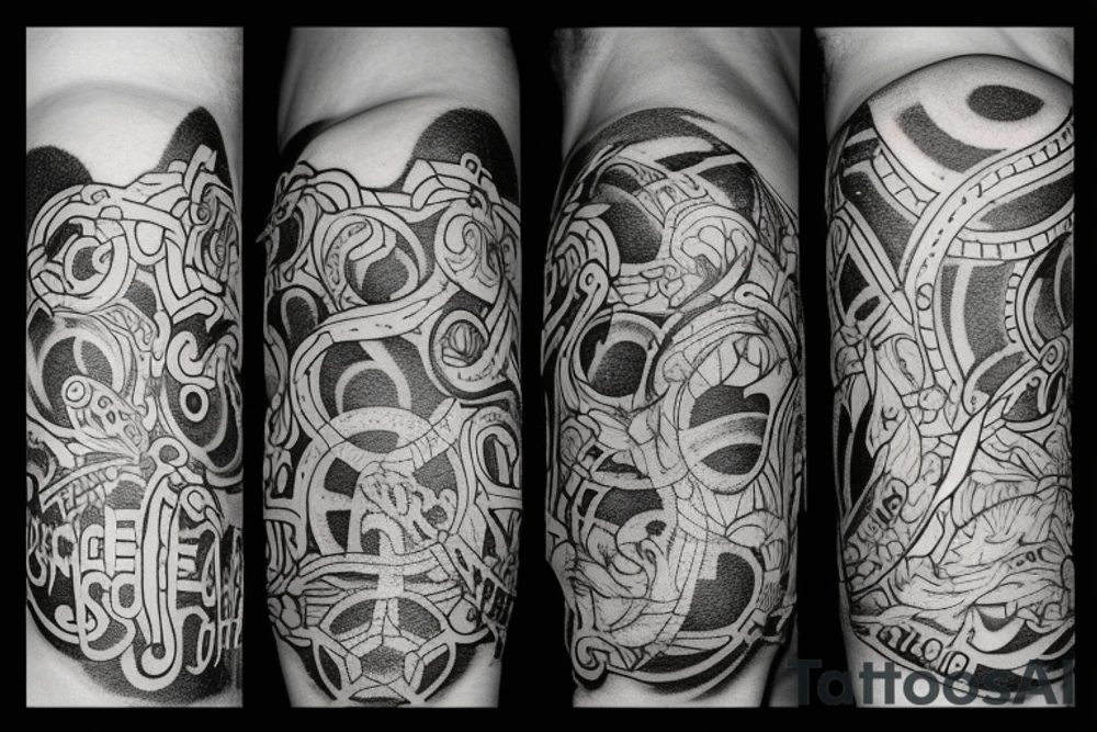 startlight and darkness with the quote "non ducor, duco" tattoo idea