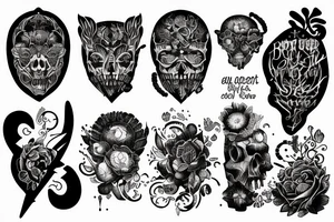 starts and darkness with the quote "non ducor, duco" tattoo idea