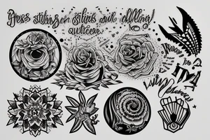 starts and darkness with the quote "non ducor, duco" tattoo idea