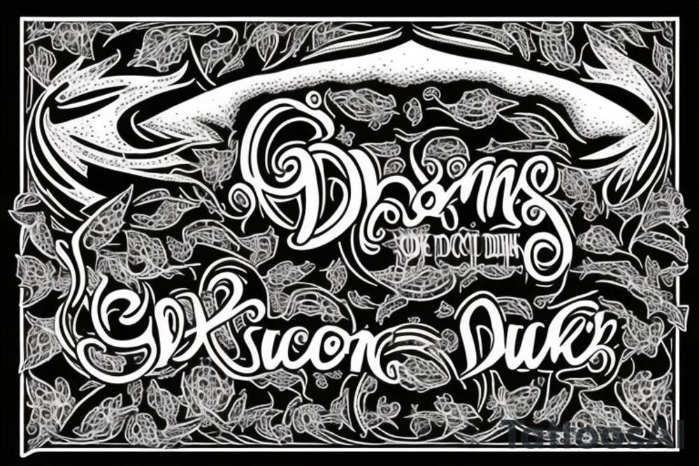 starts and darkness with the quote "non ducor, duco" tattoo idea