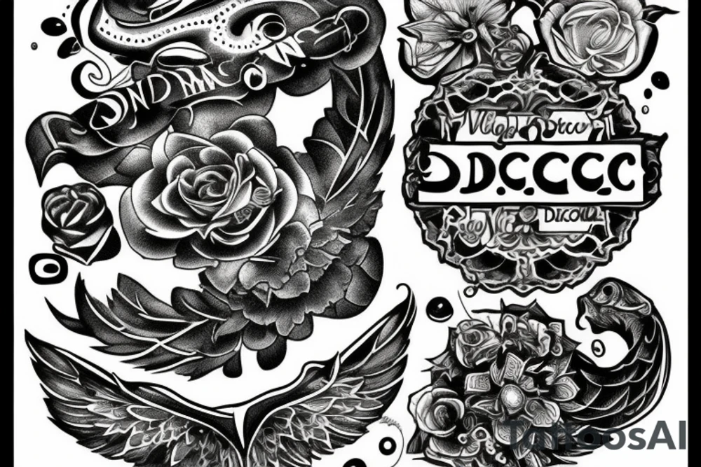 starts and darkness with the quote "non ducor, duco" tattoo idea