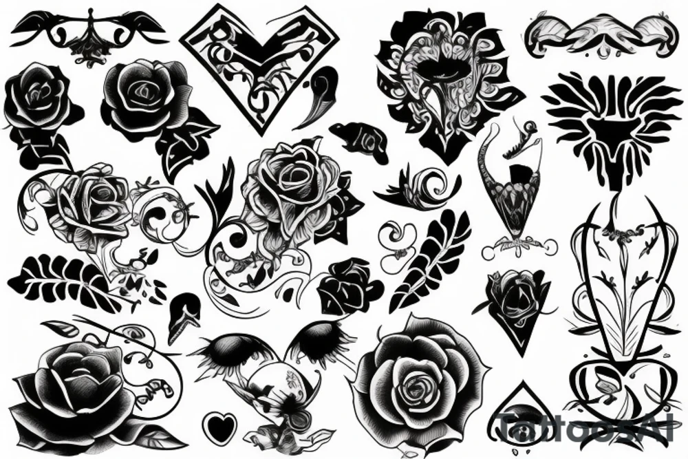 M and A tattoo idea