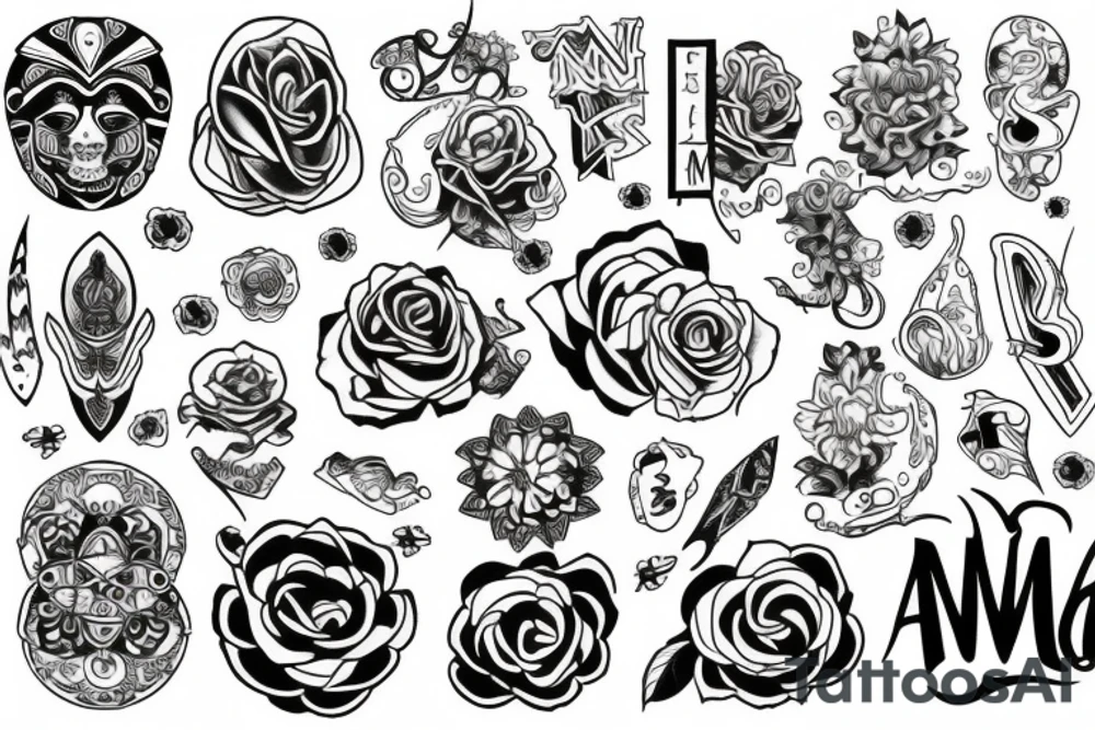 M and A tattoo idea