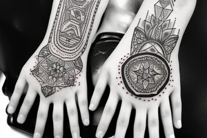 hand berber tattoo idea