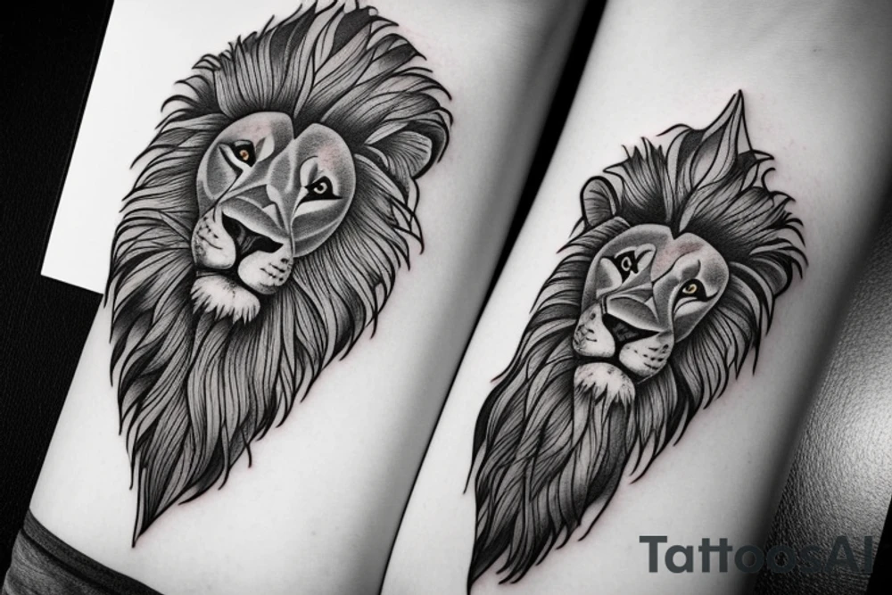 Lion tattoo idea