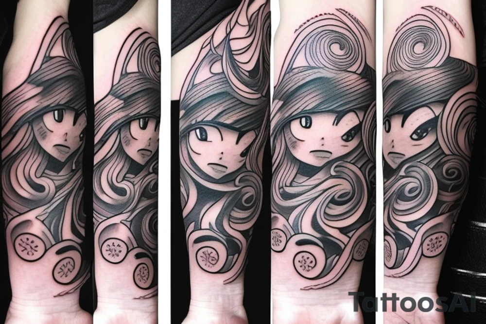 meaningful Swirles tattoo idea