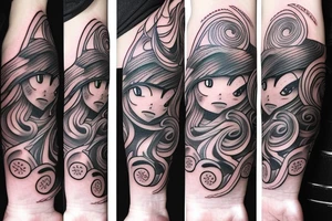 meaningful Swirles tattoo idea