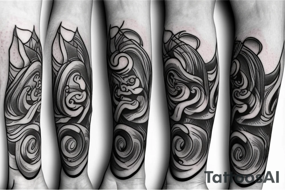 meaningful Swirles tattoo idea