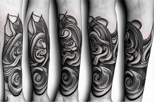 meaningful Swirles tattoo idea
