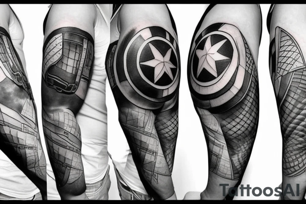 Captain America shield tattoo idea