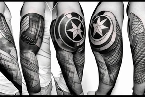 Captain America shield tattoo idea