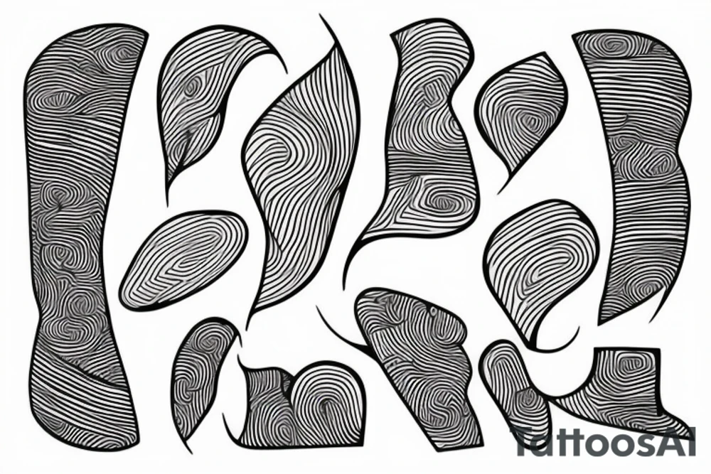 Abstract lines tattoo idea