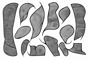 Abstract lines tattoo idea