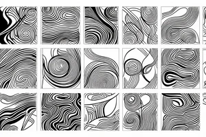 Abstract lines tattoo idea