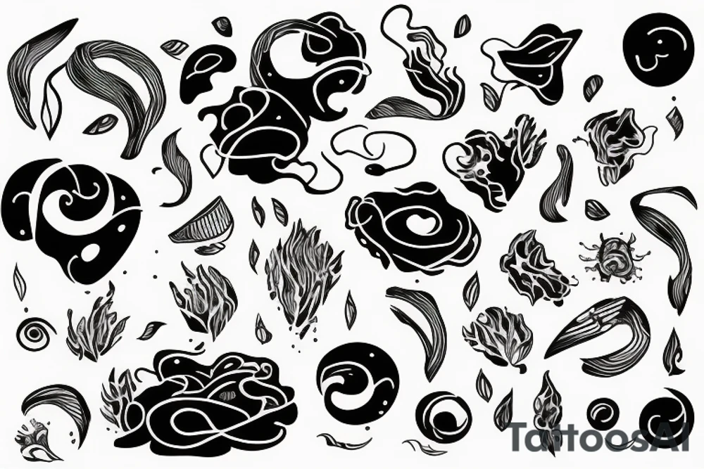 Messy mind tattoo idea