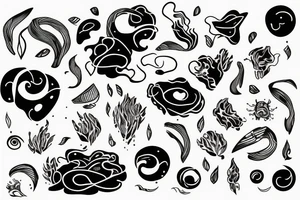 Messy mind tattoo idea