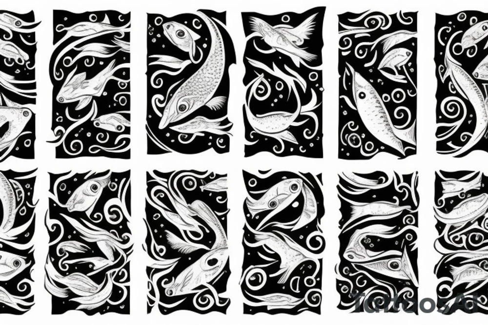 Fish pisces tattoo idea
