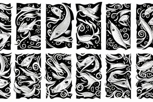 Fish pisces tattoo idea