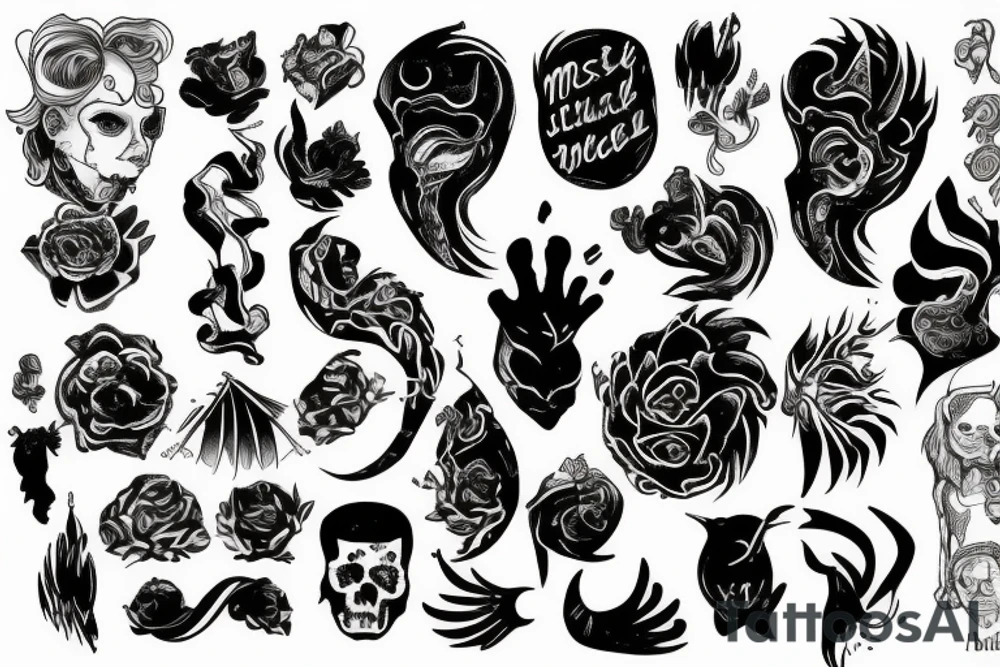Messy mind tattoo idea