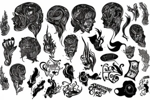 Messy mind tattoo idea