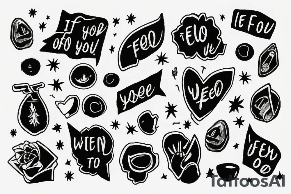 I felt you‘d go, but you were with me all along tattoo idea
