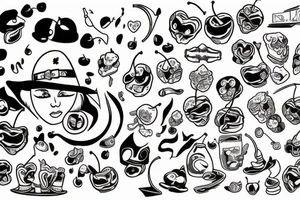 Old school cherry tattoo idea