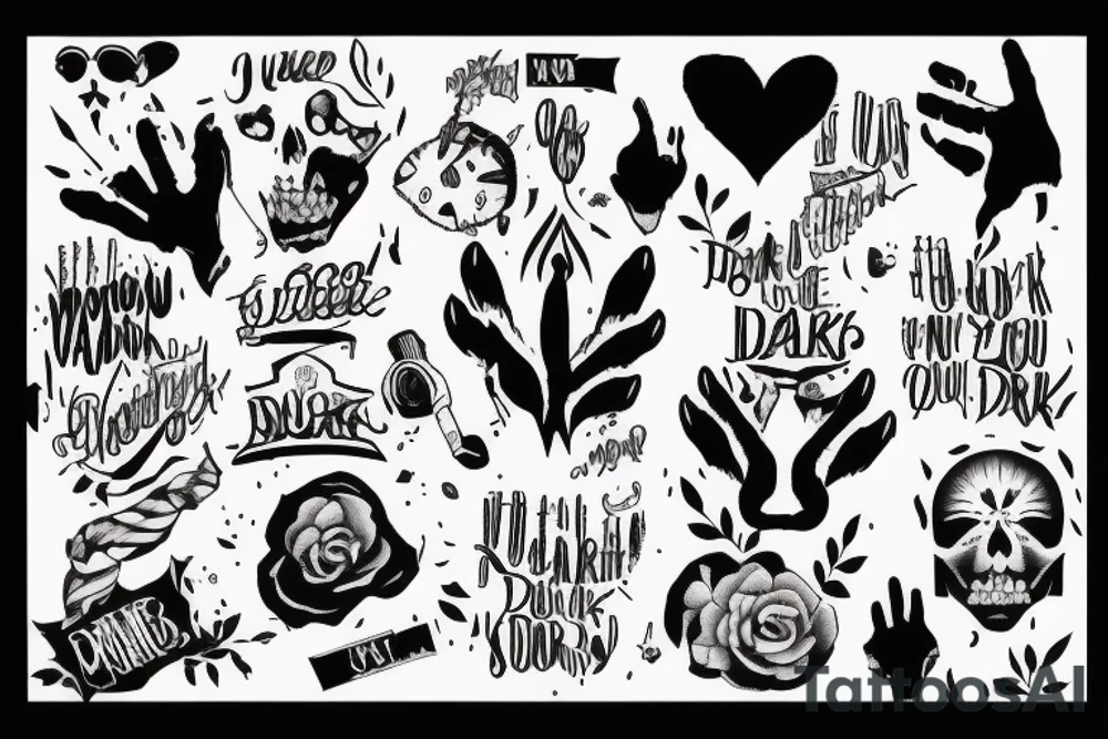 My songs know what you did in the dark tattoo idea