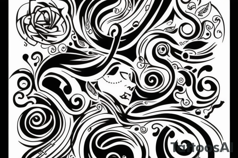 music paired with silence tattoo idea