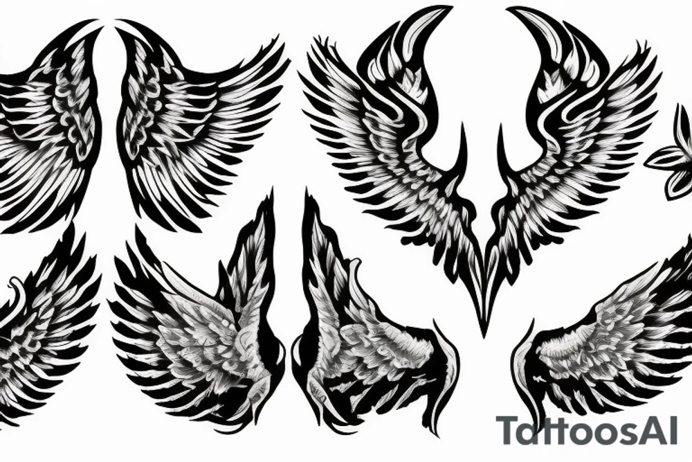 an @ symbol with wings tattoo idea