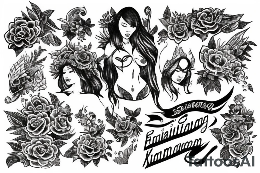 Filipino style with empowerment meaning tattoo idea