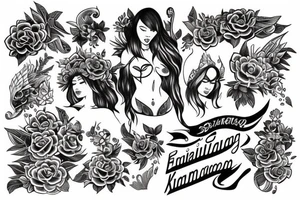 Filipino style with empowerment meaning tattoo idea