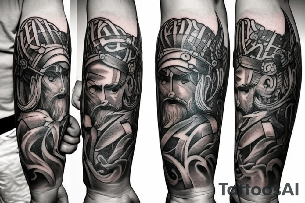 A viking sword tattoo idea