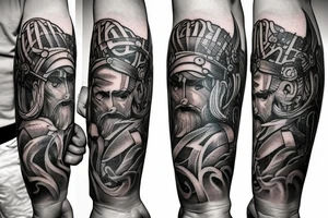 A viking sword tattoo idea