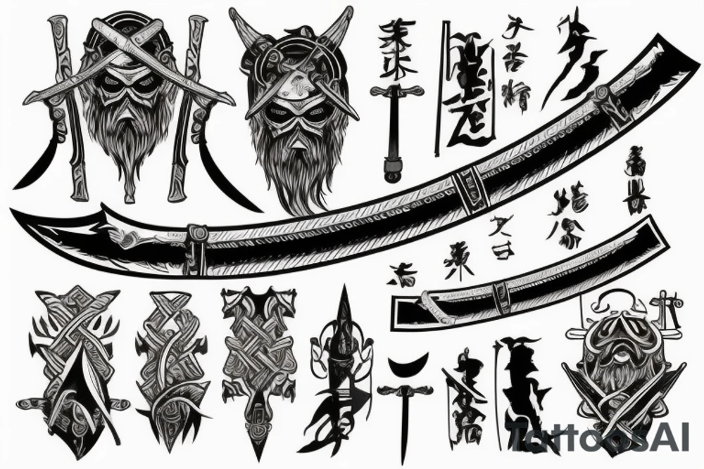 A viking sword tattoo idea