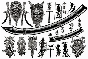 A viking sword tattoo idea