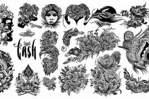 Filipino style with empowerment meaning neo traditional design tattoo idea