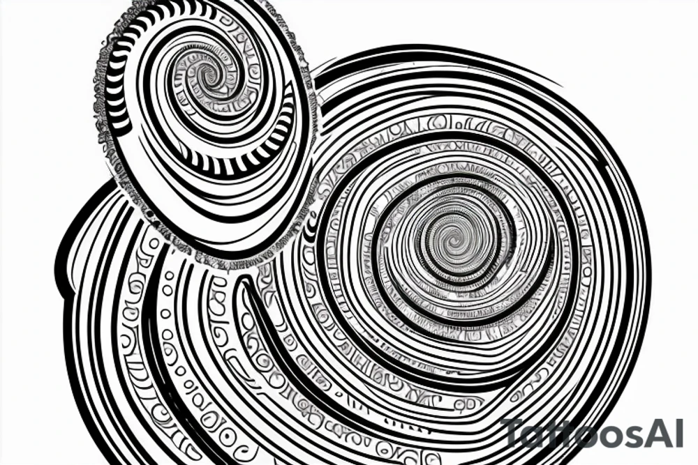 Fibonacci, spiral, eye, DNA tattoo idea