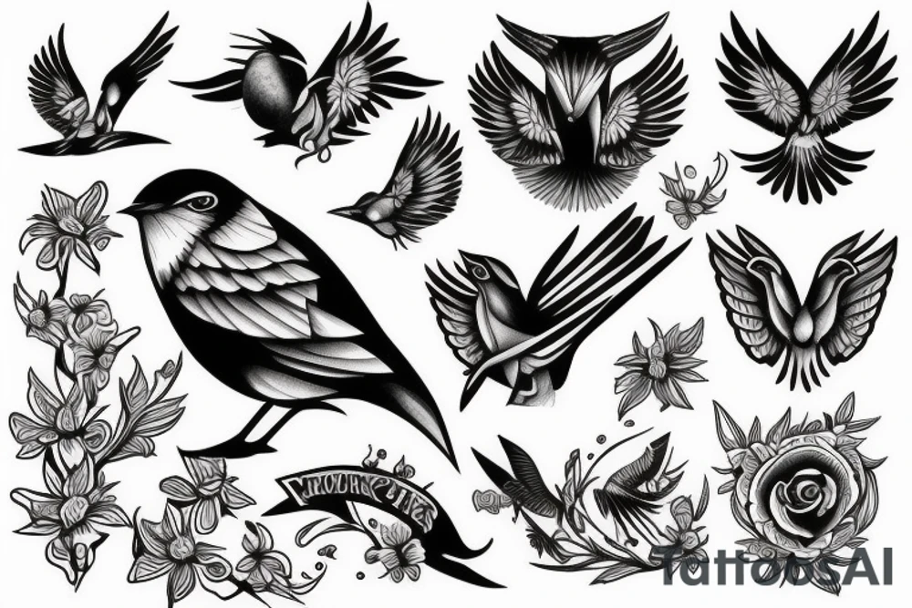 mockingbird tattoo idea