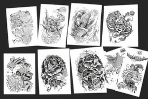 Space surrounded by staint ink tattoo idea