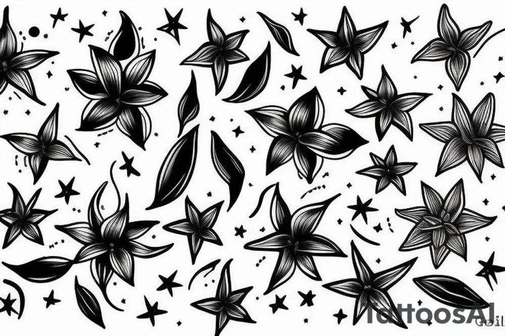 stargazing lilies tattoo idea