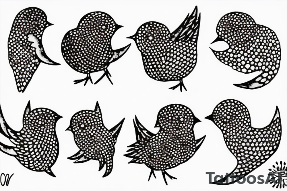 planet clutched in the claws of a small bird tattoo idea