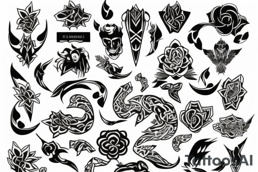 Minimalist with Mixed FIlipino design and create empowerment meaning tattoo idea